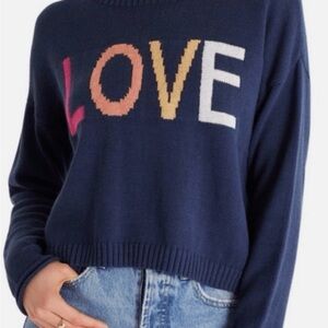 Z Supply Navy Love Sweater